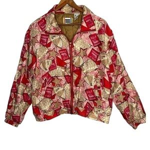 Vintage EVR silk golf windbreaker